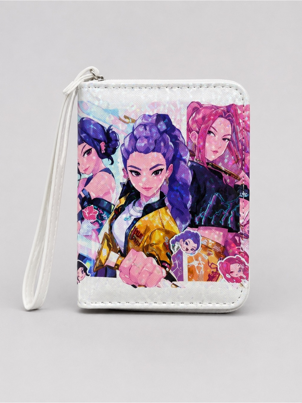 KPOP Demon Hunters Mini Zip Wallet Coin Purse – Rumi, Mari & Zoey